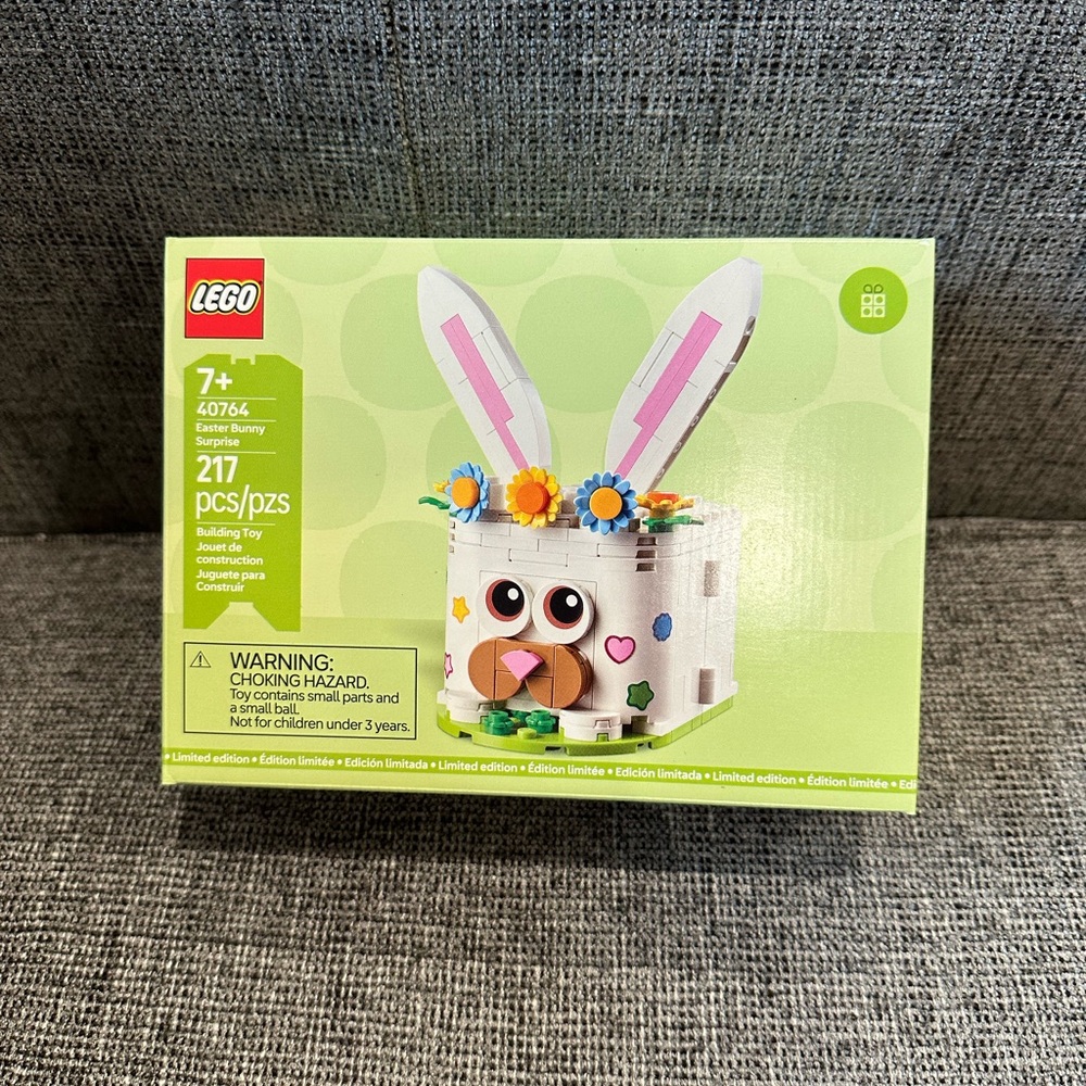 Lego Easter Bunny Building Set - White and Pink